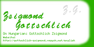 zsigmond gottschlich business card